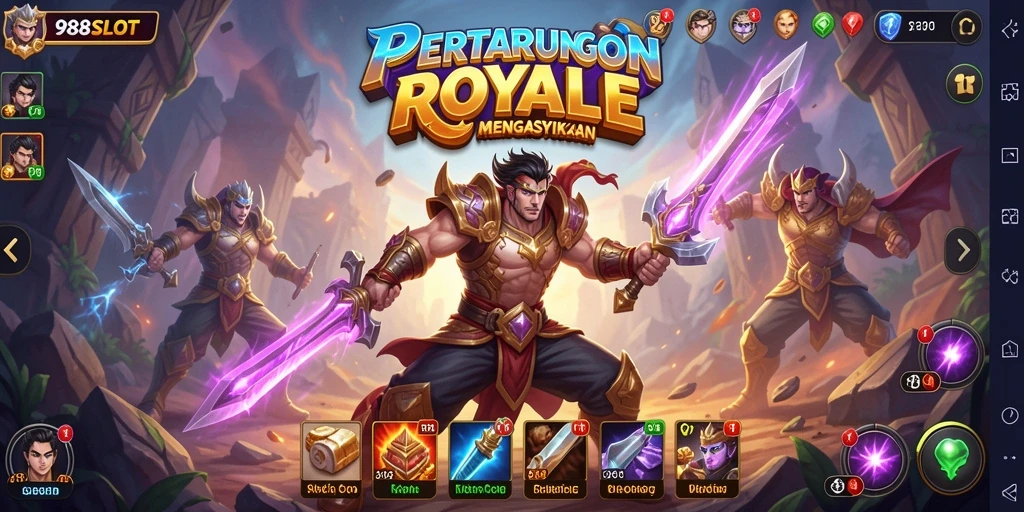 Gameplay Battle Royale intens di dalam 988SLOT yang memukau.
