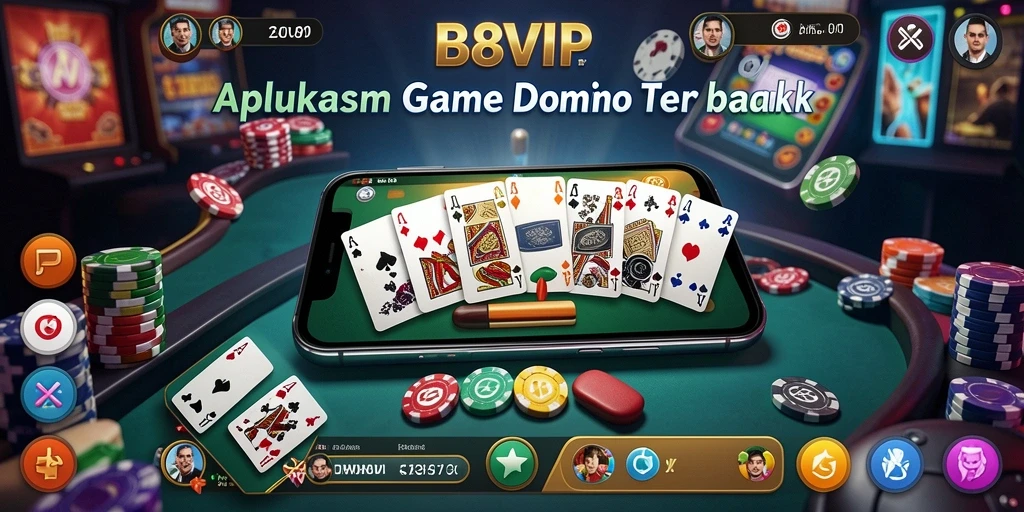 Tangkapan layar B8VIP menunjukkan permainan domino yang seru dan interaktif.