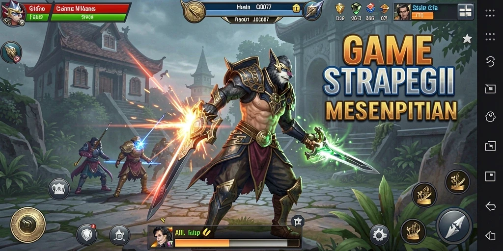 Screenshot gameplay C0077 yang menampilkan aksi strategi yang mendebarkan.