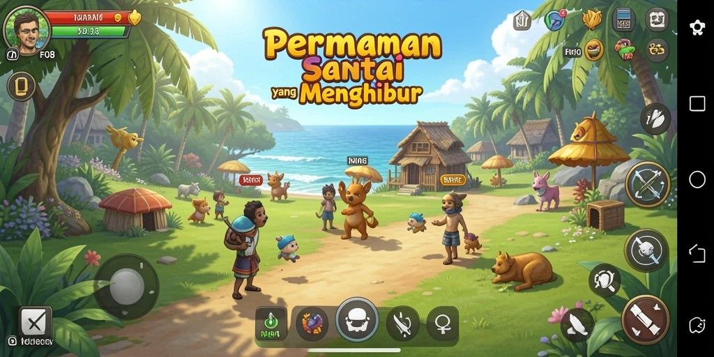 Screenshot gameplay F08 menampilkan pengalaman bermain santai yang menyenangkan.