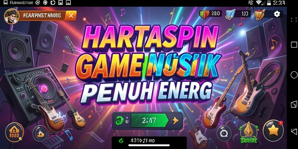 Tampilan gameplay HARTASPIN yang menarik dan interaktif.