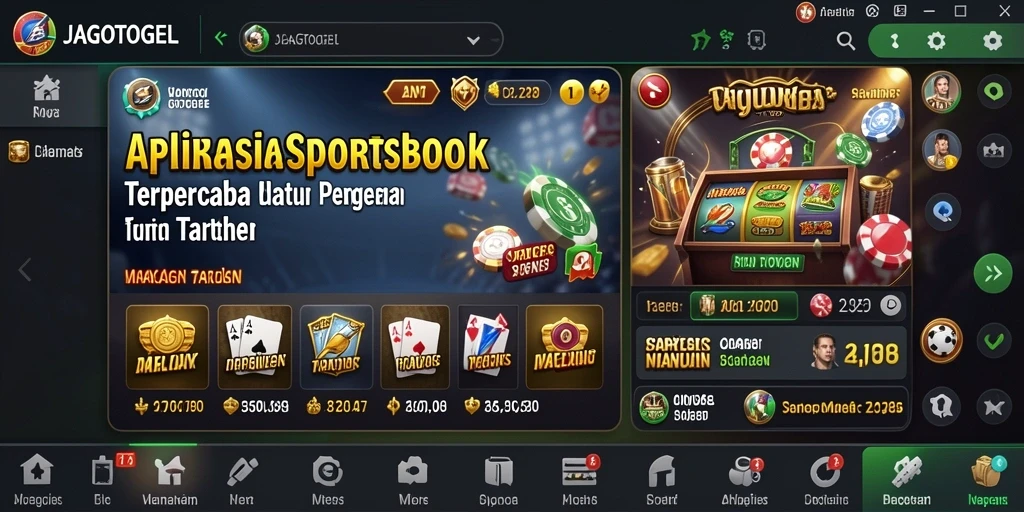 Tampilan utama JAGOTOGEL dengan berbagai pilihan taruhan olahraga.