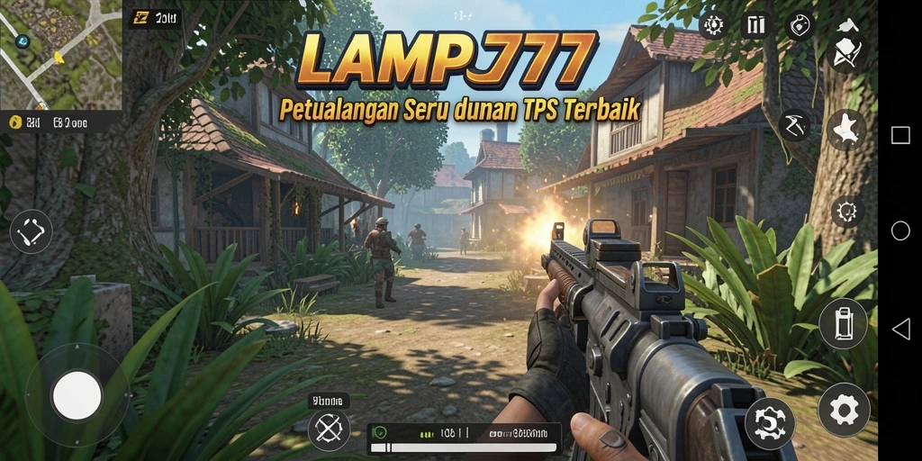 Screenshot gameplay TPS LAMPU777 yang menampilkan aksi menegangkan.