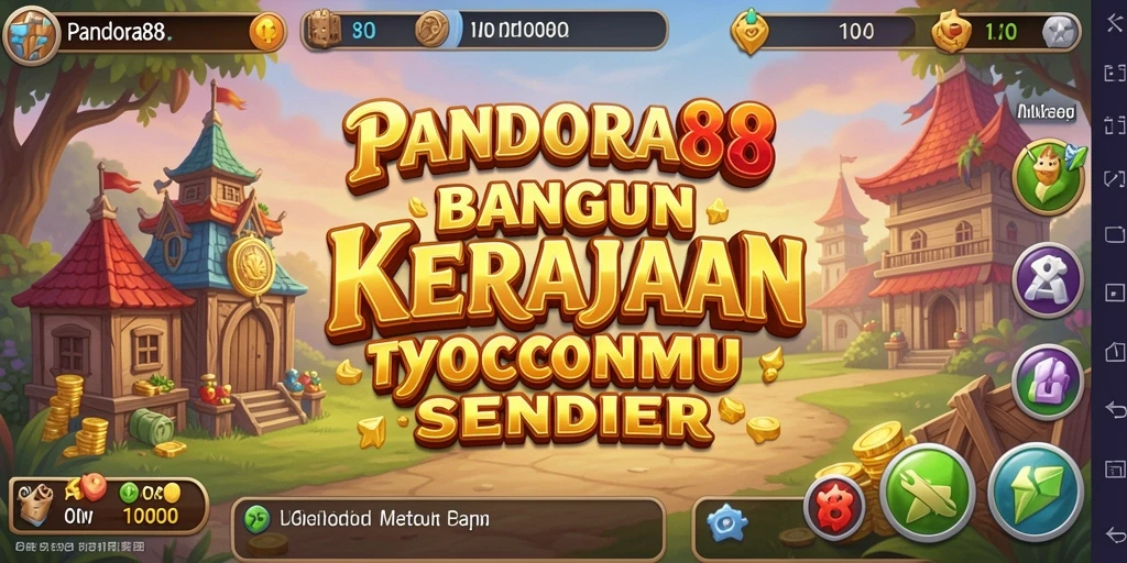 Screenshot gameplay PANDORA88 menampilkan interaksi pemain dalam membangun bisnis.