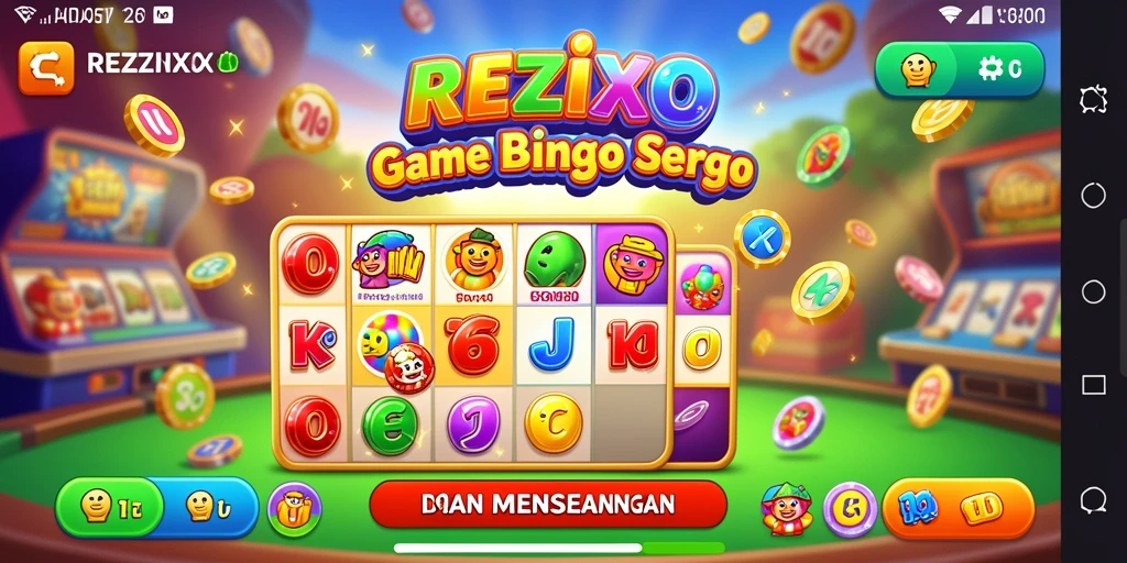 Tampilan gameplay seru dari REZIXO dengan tema Bingo yang beragam.