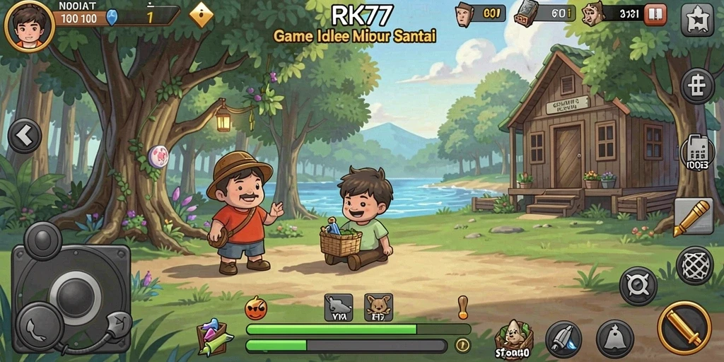 Tampilan screenshot RK77 yang menampilkan gameplay Idle yang menarik.