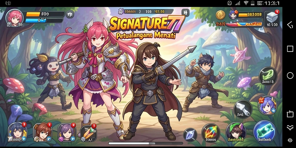 Tampilan spektakuler dari gameplay SIGNATURE77 yang penuh aksi.