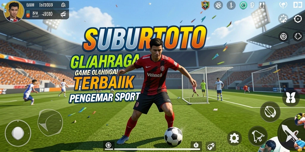 Screenshot gameplay SUBURTOTO yang menampilkan aksi olahraga seru.